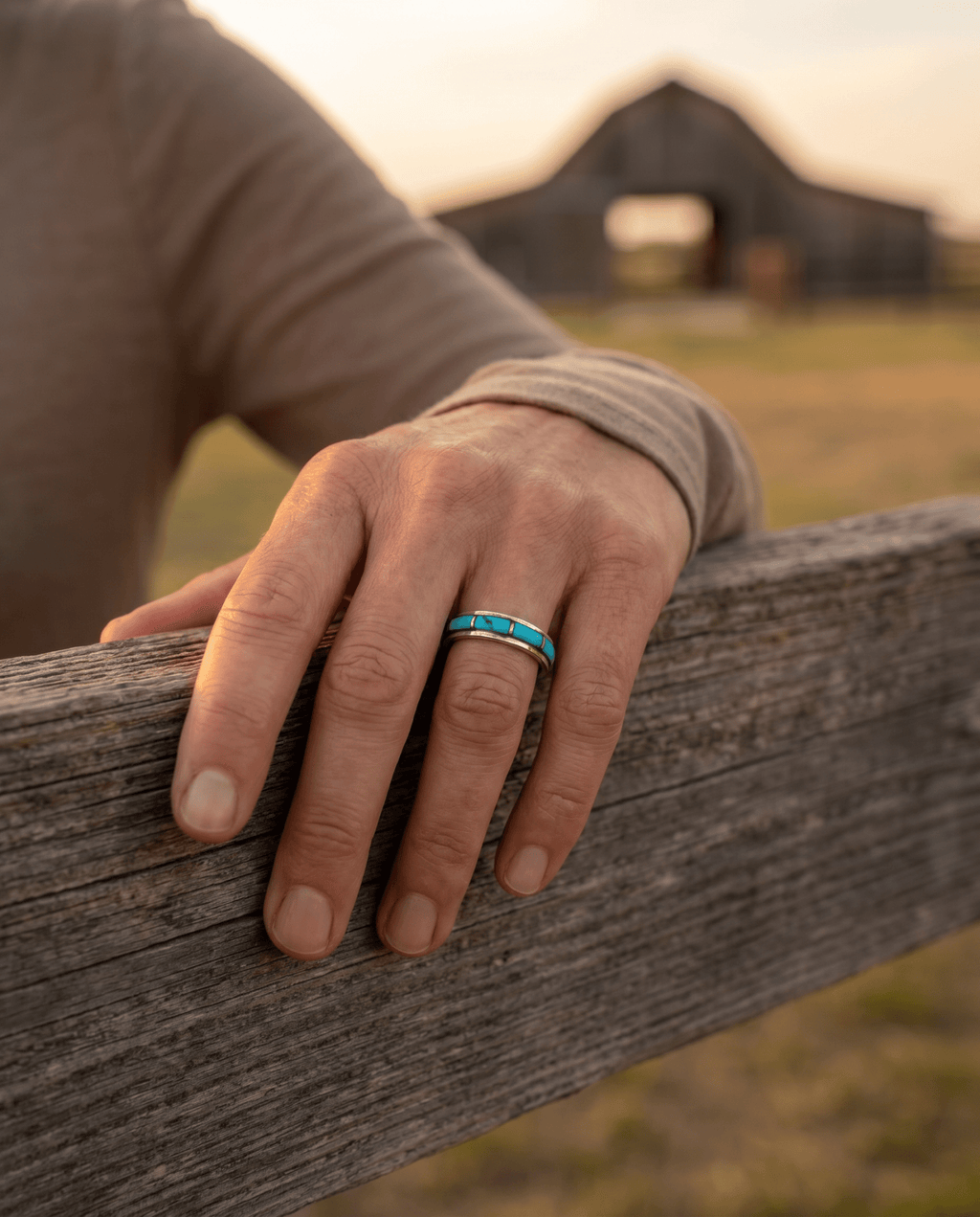 Debbie Livingston Navajo Kingman Turquoise Sterling Silver Ring — Sizes 7, 8, 8.5 Available - Rooted & Reckless Co.