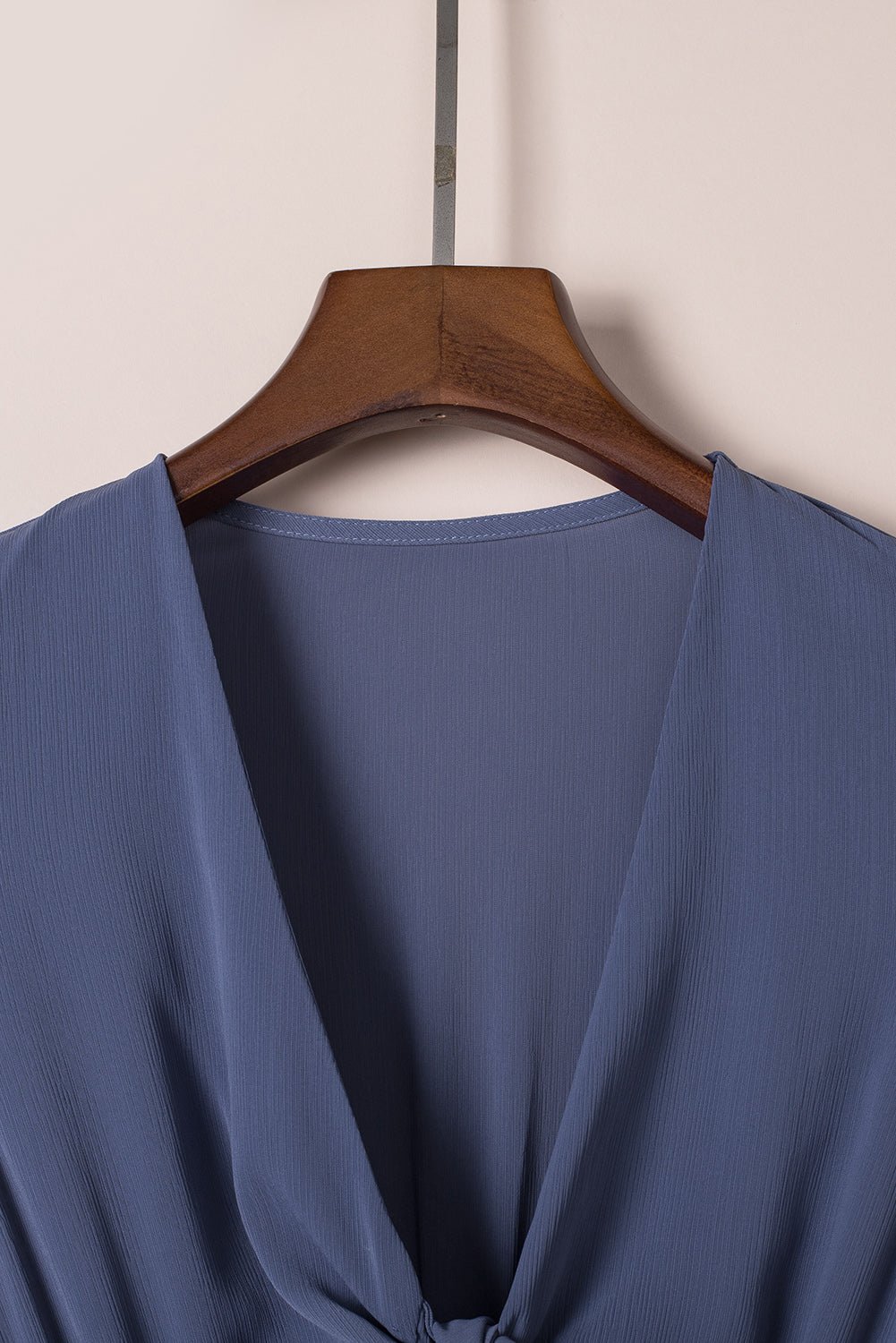 Deep V-Neck Knotted Front Layered Flare Mini Dress - Rooted & Reckless Co.