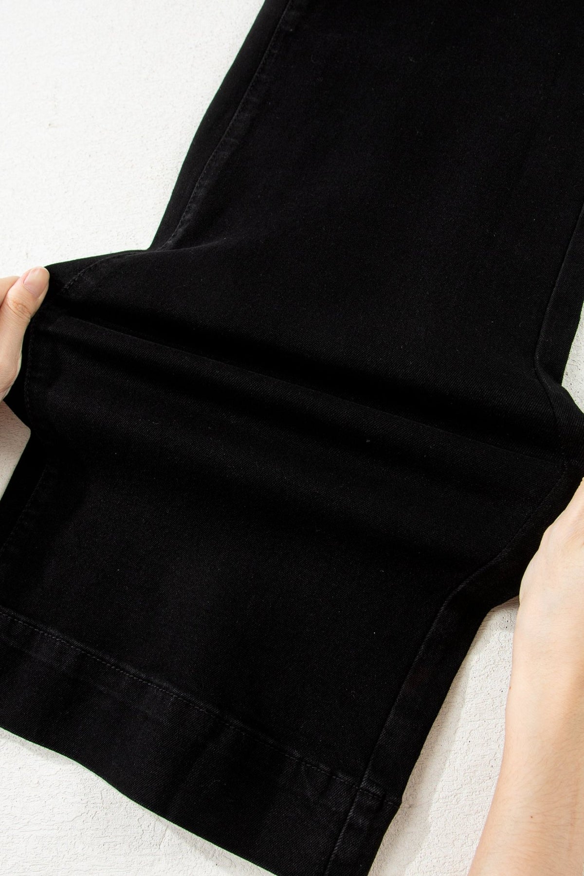 Denim 2-Button High Waist Wide Leg Jeans - Rooted & Reckless Co.