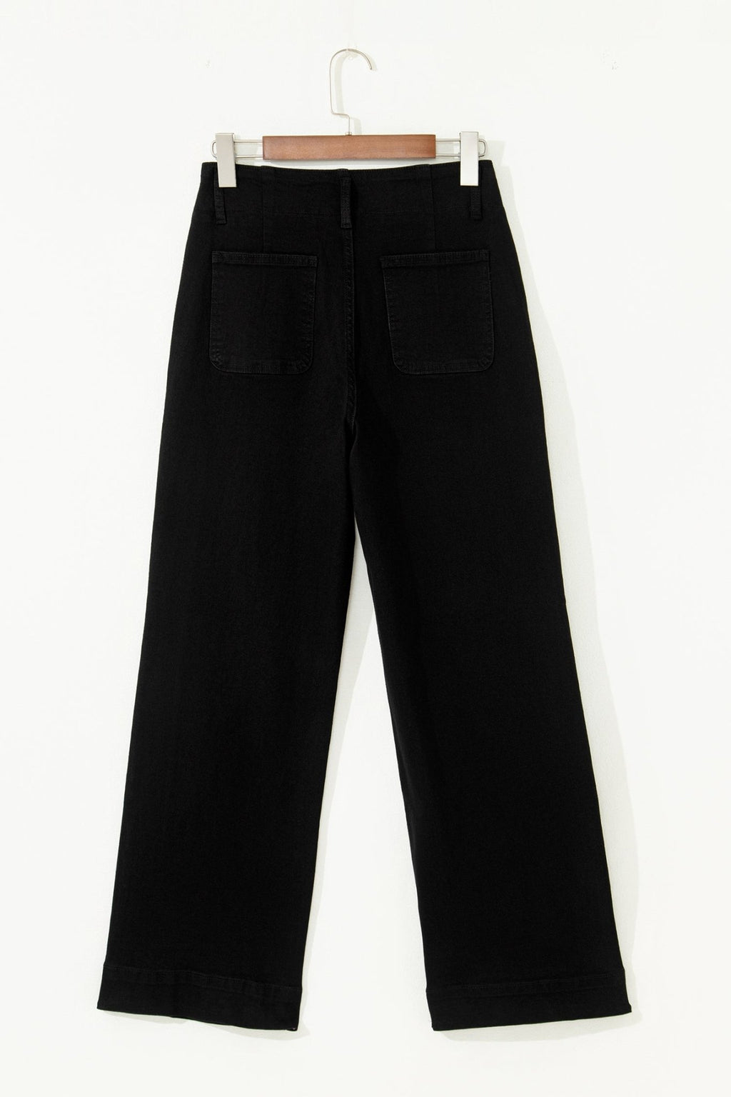 Denim 2-Button High Waist Wide Leg Jeans - Rooted & Reckless Co.