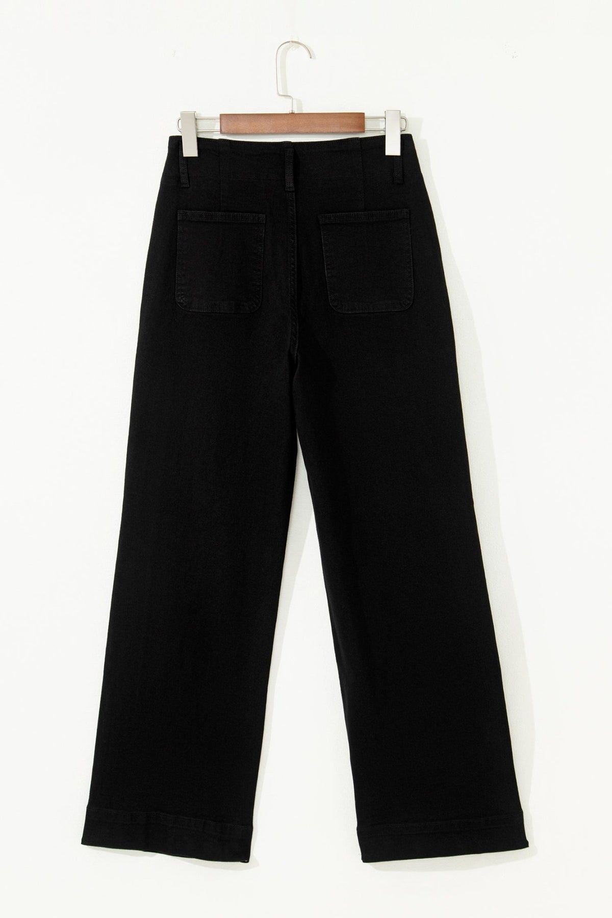 Denim 2-Button High Waist Wide Leg Jeans - Rooted & Reckless Co.