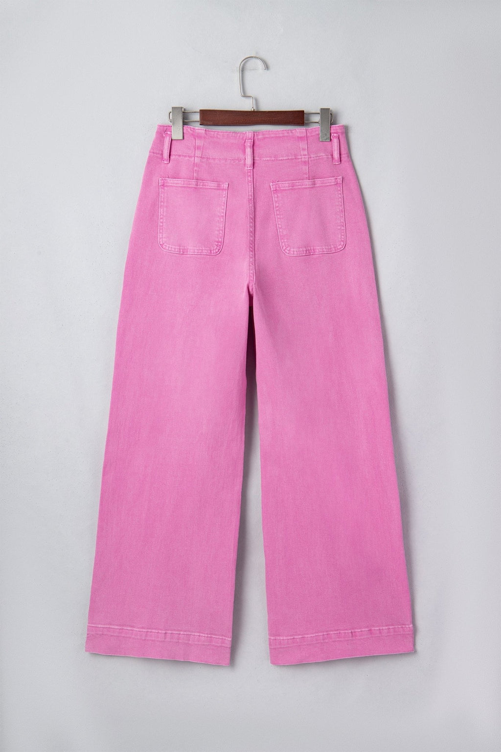 Denim 2-Button High Waist Wide Leg Jeans - Rooted & Reckless Co.