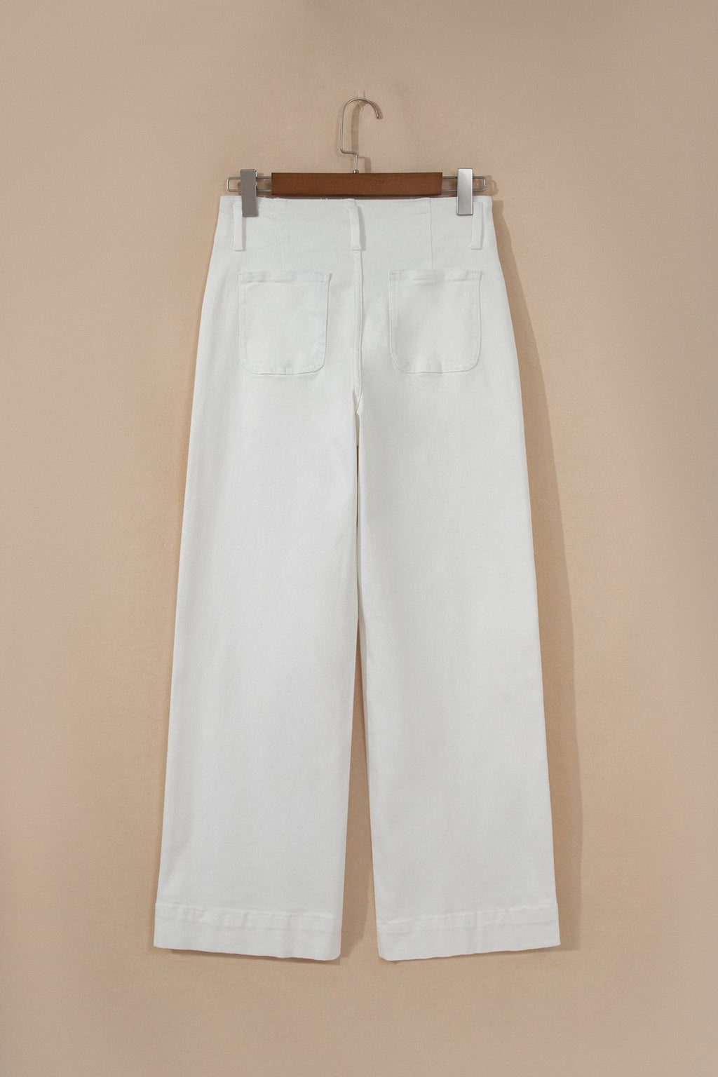Denim 2-Button High Waist Wide Leg Jeans - Rooted & Reckless Co.