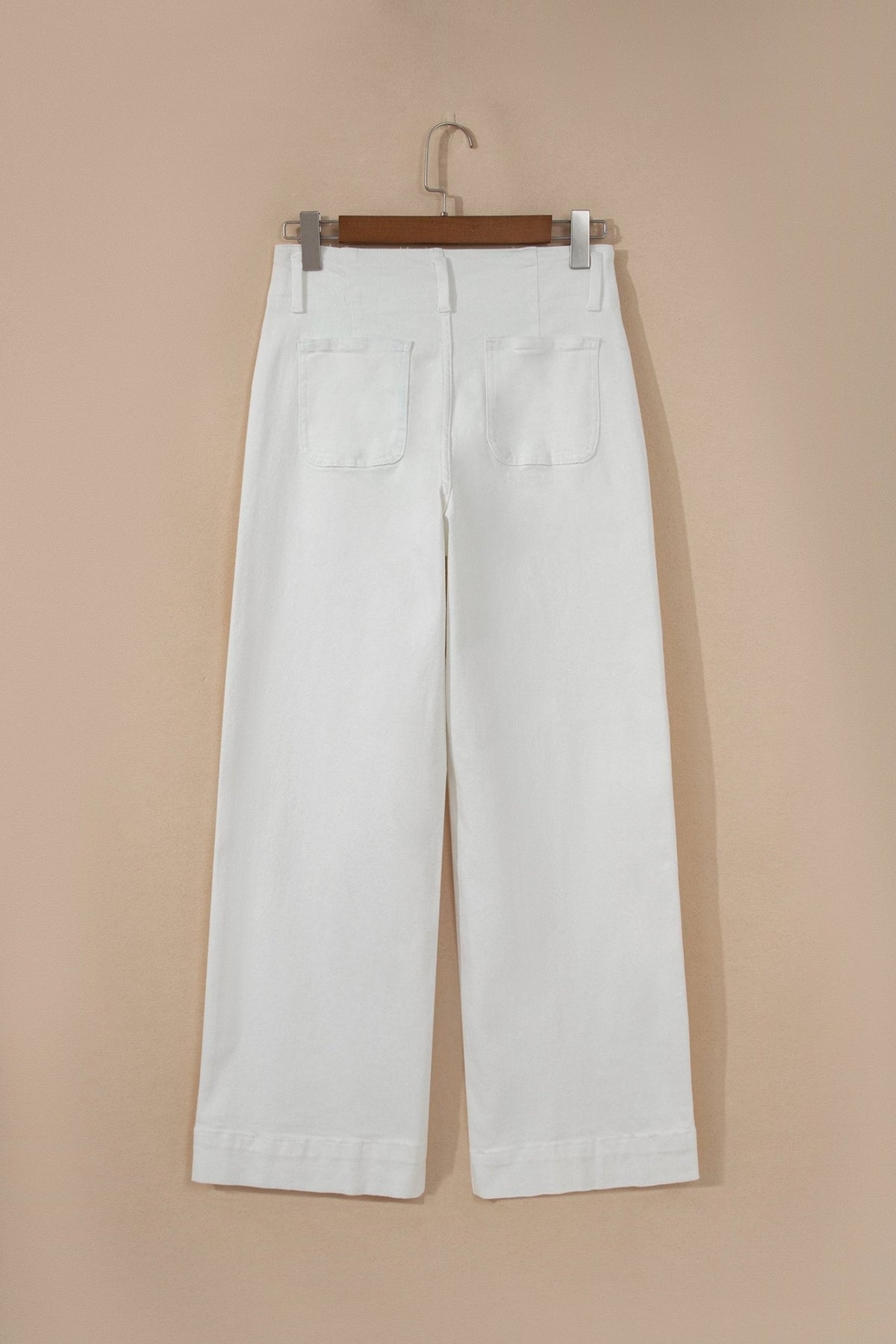 Denim 2-Button High Waist Wide Leg Jeans - Rooted & Reckless Co.