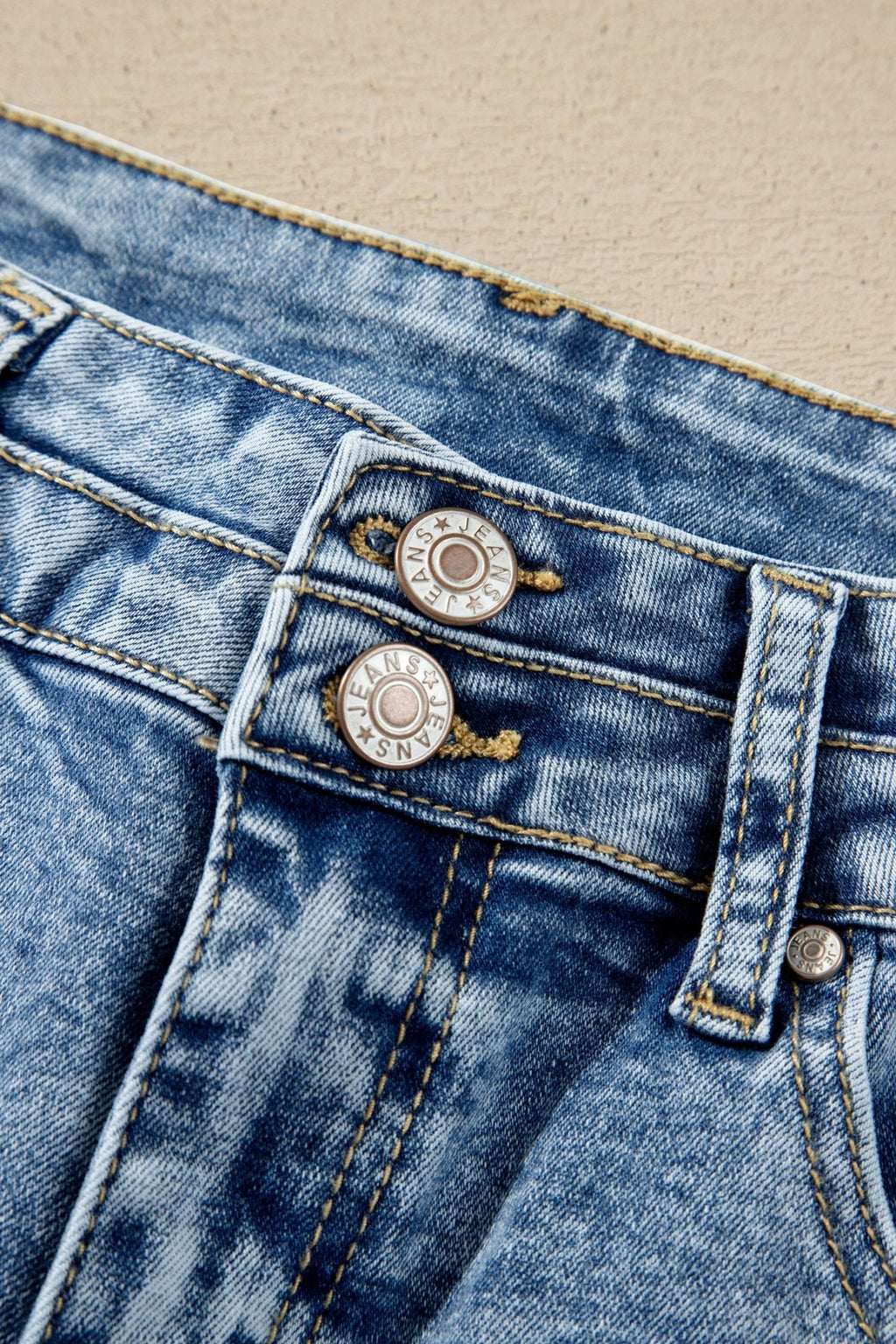 Denim Acid Wash Pockets Flare Jeans - Rooted & Reckless Co.
