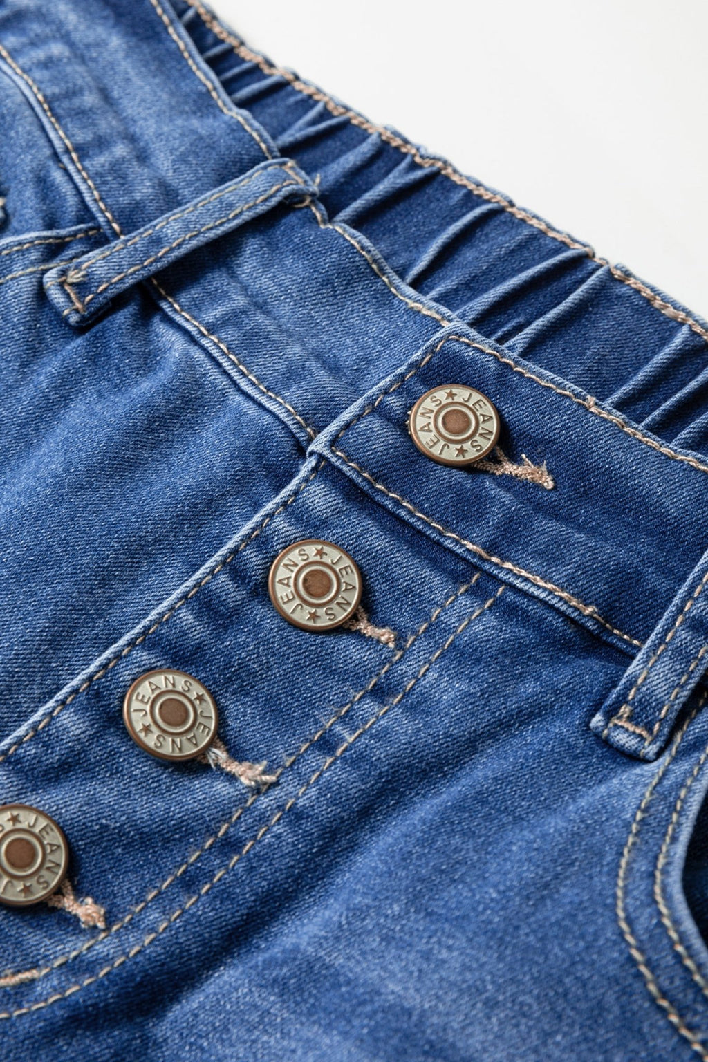 Denim Buttoned Fly Tapered Barrel Leg Jeans - Rooted & Reckless Co.
