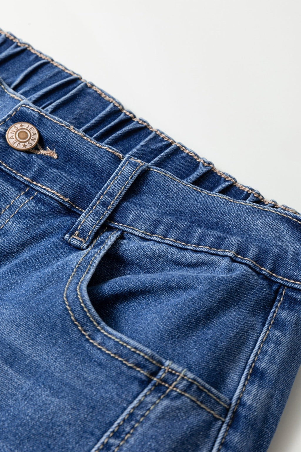 Denim Buttoned Fly Tapered Barrel Leg Jeans - Rooted & Reckless Co.