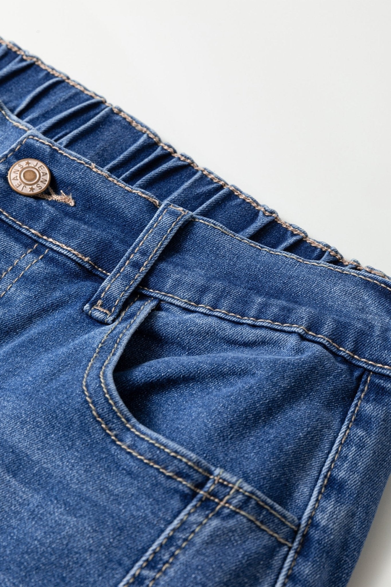 Denim Buttoned Fly Tapered Barrel Leg Jeans - Rooted & Reckless Co.