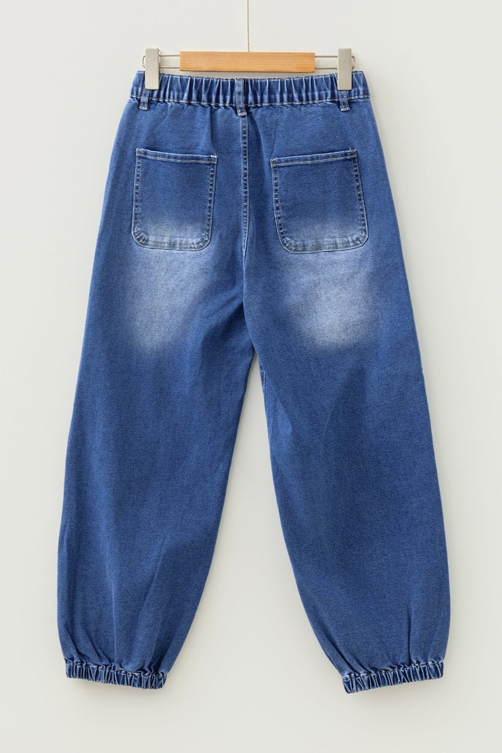 Denim Buttoned Fly Tapered Barrel Leg Jeans - Rooted & Reckless Co.