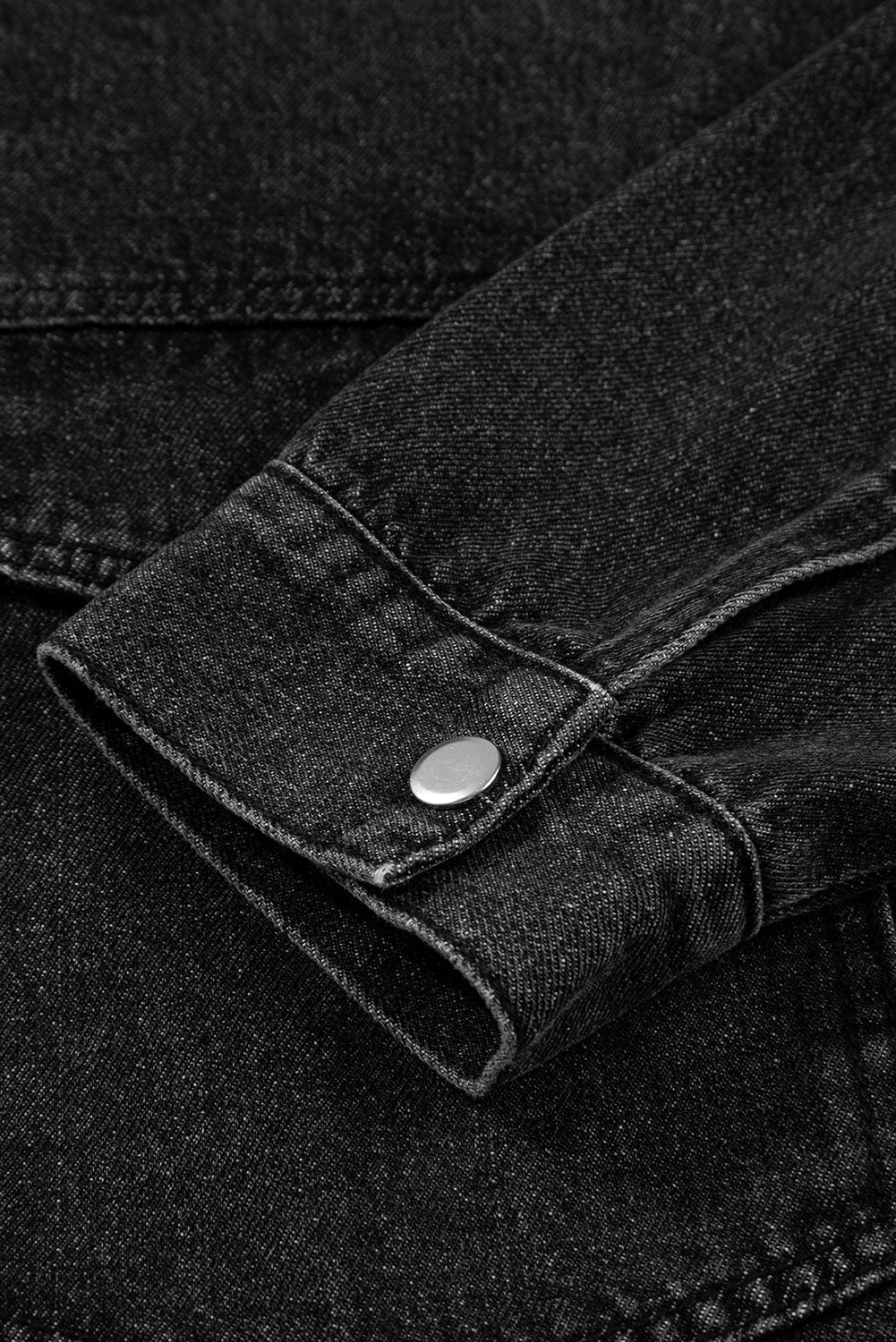 Denim Chest Pocket Drop Shoulder Hooded Jacket - Rooted & Reckless Co.