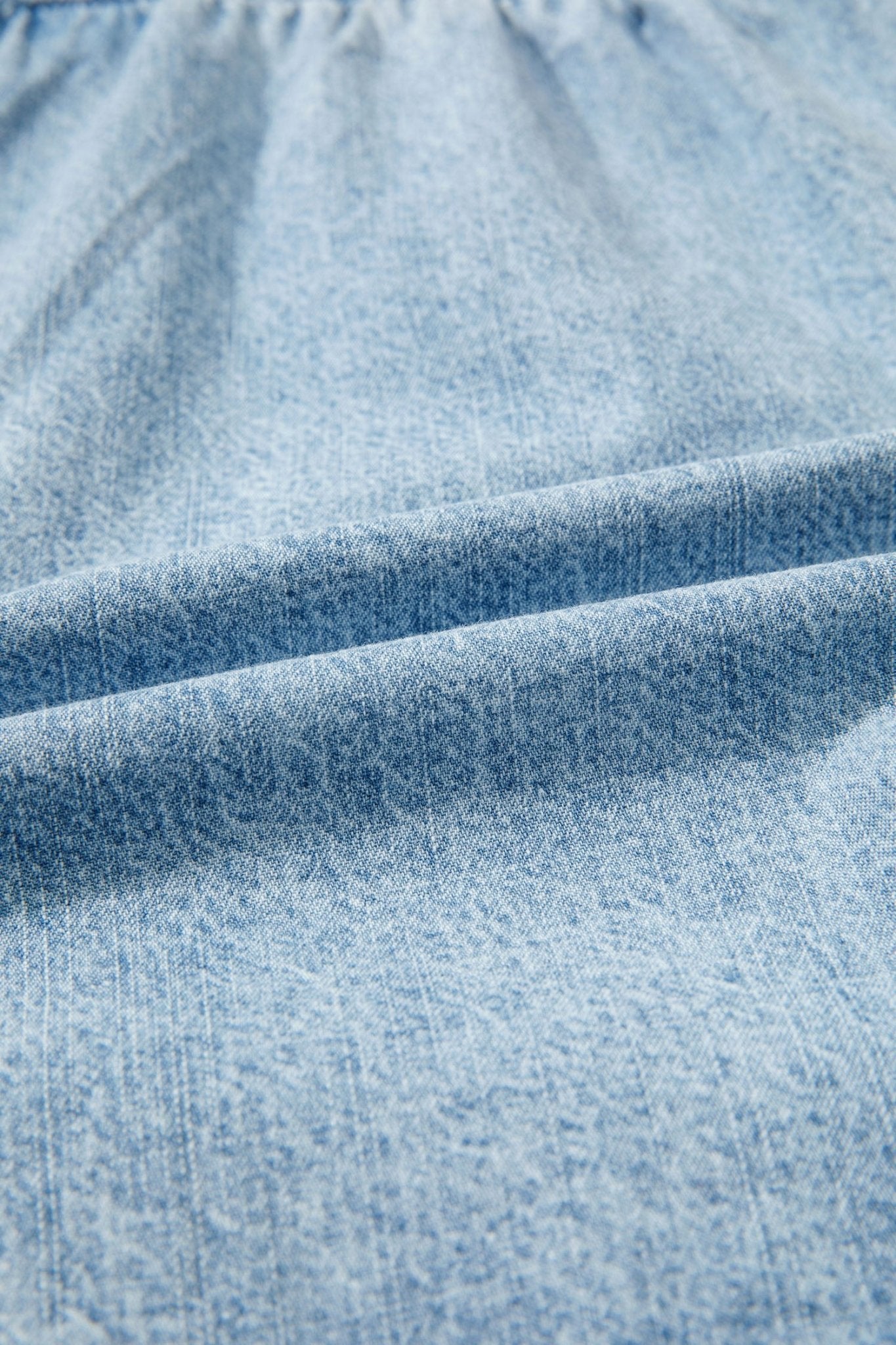 Denim Frayed Edge Acid Wash Shorts - Rooted & Reckless Co.