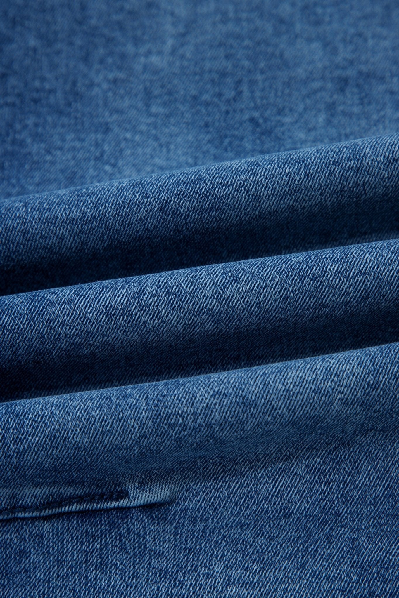 Denim Frayed Hem Cropped Straight Leg Jeans - Rooted & Reckless Co.