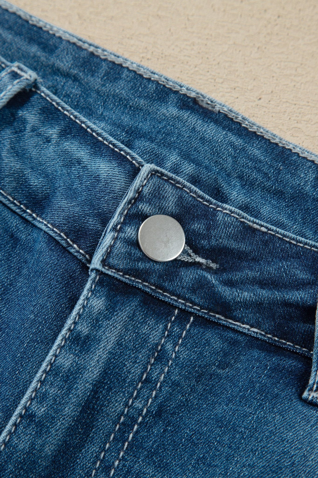 Denim High Waist Frayed Hem Flare Jeans - Rooted & Reckless Co.