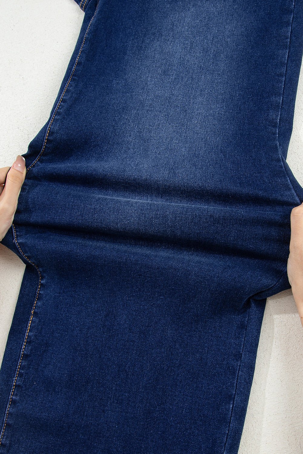 Denim High Waist Patch Pocket Straight Leg Jeans - Rooted & Reckless Co.