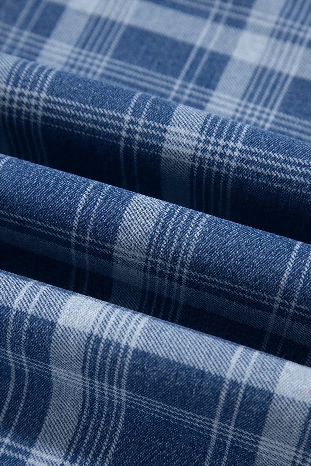 Denim Plaid Grommet Drawstring Waist Jeans - Rooted & Reckless Co.