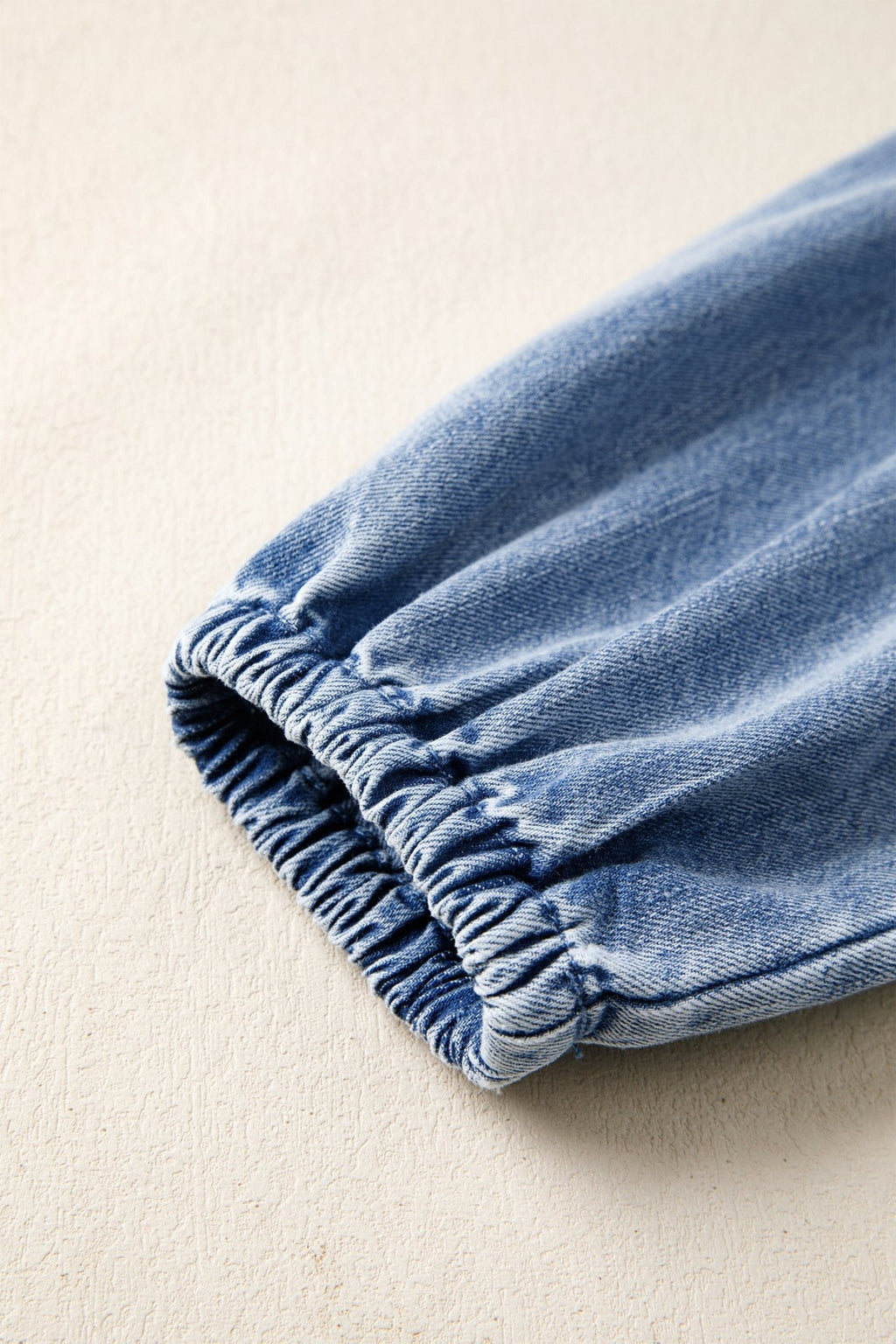 Denim Puff Sleeve Tie V-Neck Ruffle Dress - Rooted & Reckless Co.