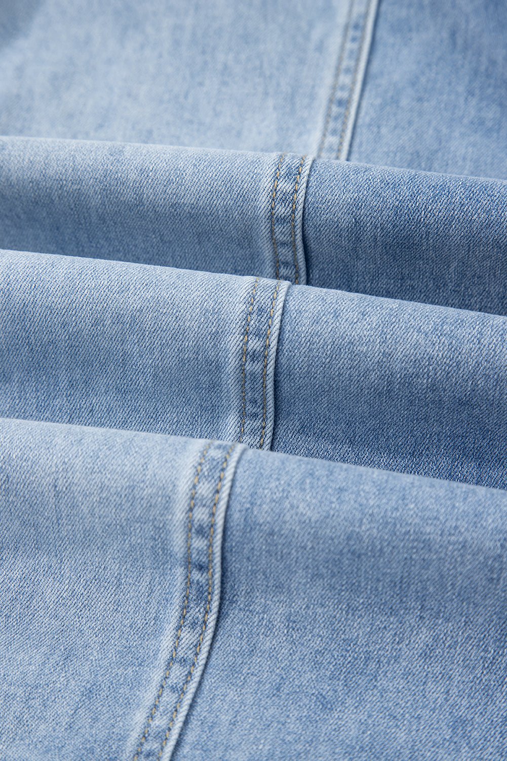 Denim Raw Hem Drawstring Wide Leg Pants - Rooted & Reckless Co.