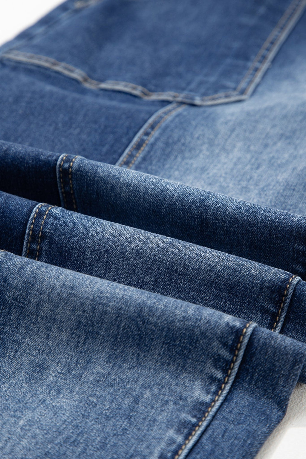 Denim Raw Hem Drawstring Wide Leg Pants - Rooted & Reckless Co.