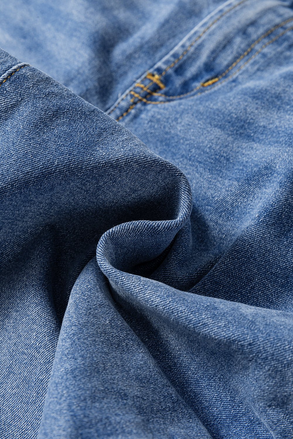 Denim Raw Hem Straight Leg Jeans - Rooted & Reckless Co.