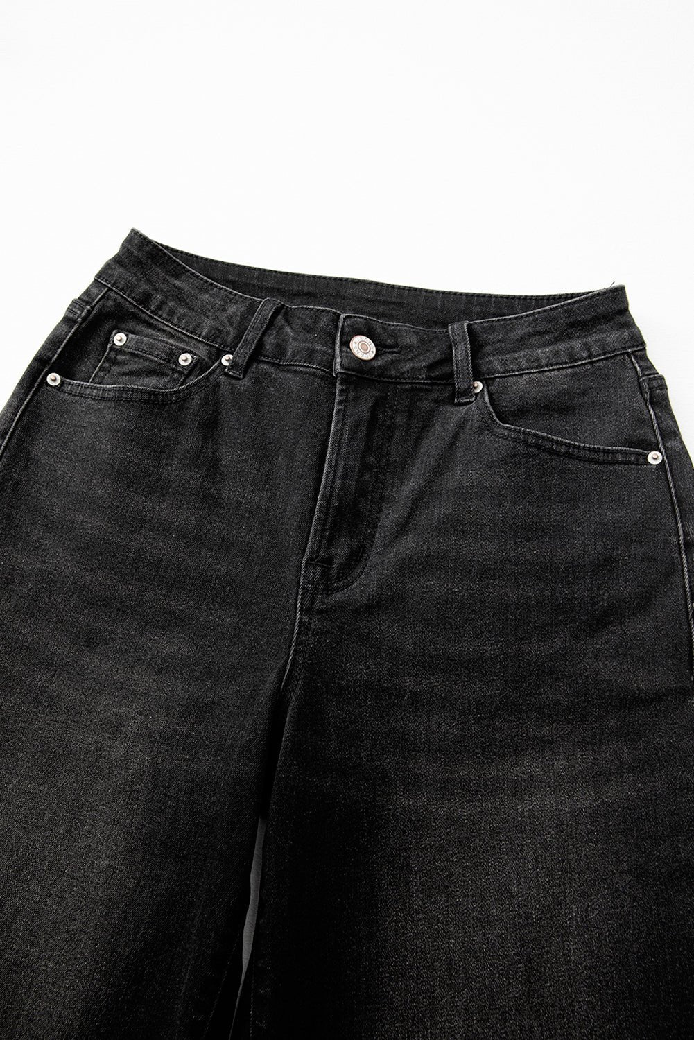 Denim Raw Hem Straight Leg Jeans - Rooted & Reckless Co.