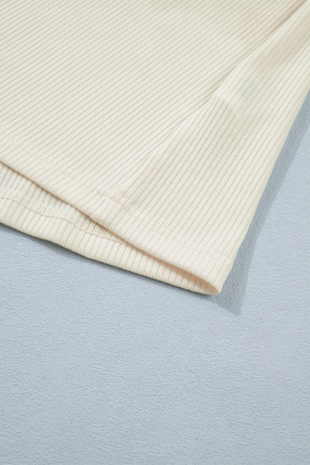 Denim Ribbed Patchwork Short Sleeve Buttoned Shirt - Rooted & Reckless Co.