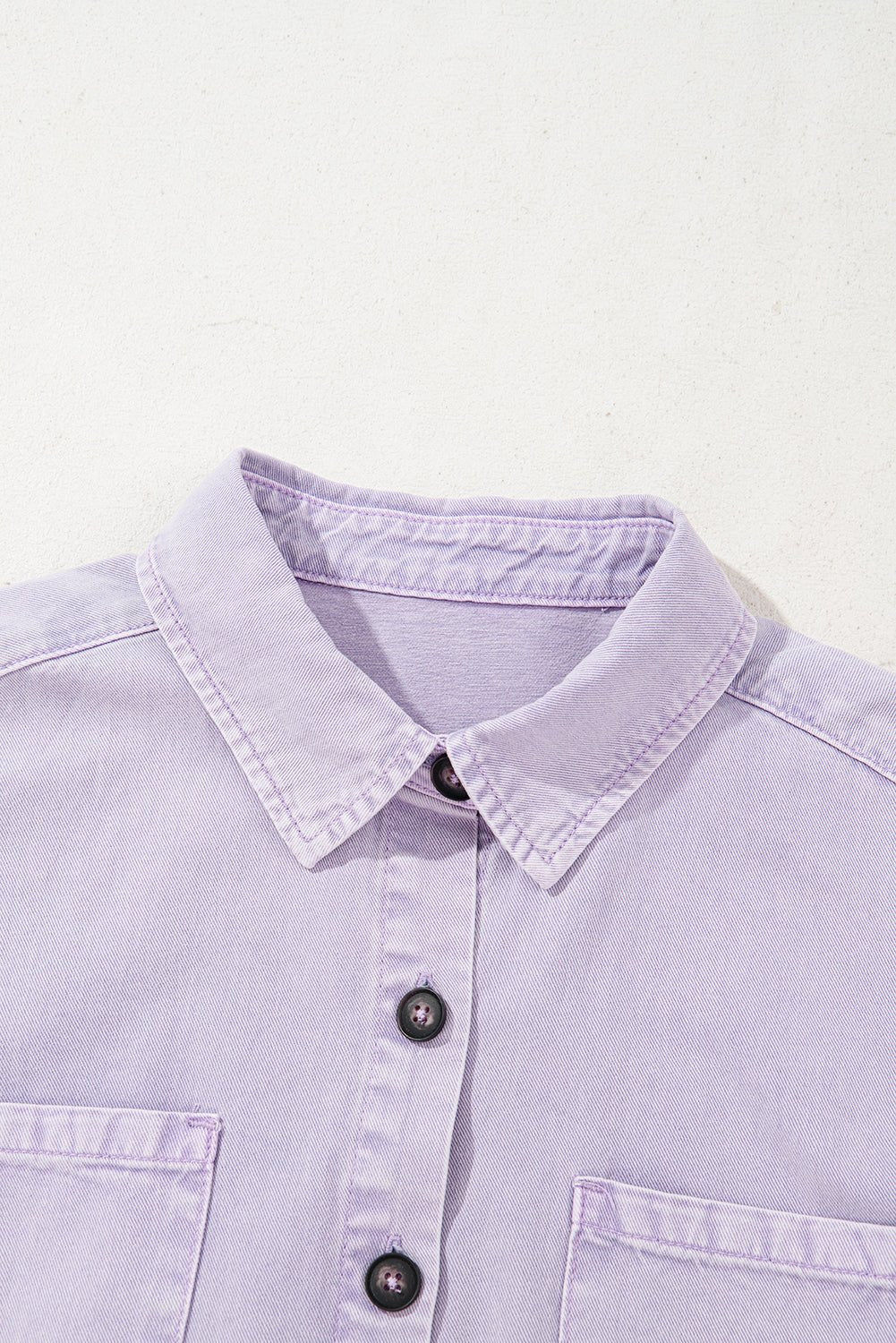 Denim Short Sleeve Double Chest Pocket Shirt Dress - Rooted & Reckless Co.