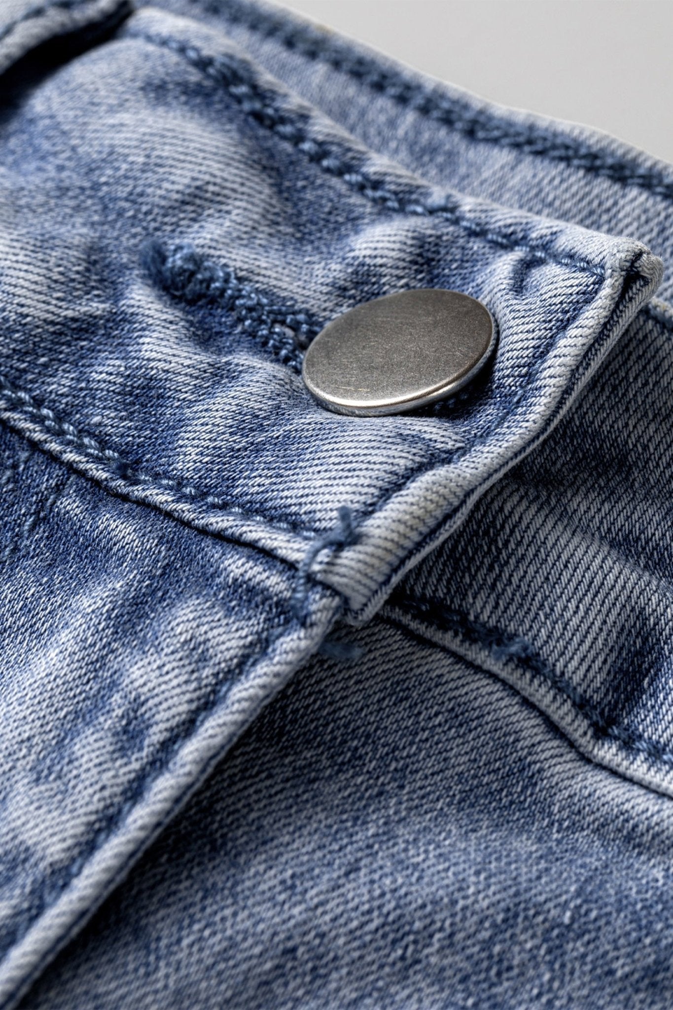 Denim Turn-Up Cuffs Wide Leg Jeans - Rooted & Reckless Co.