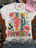 Desert Bloom Howdy Graphic Tee - Rooted & Reckless Co.