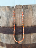 Desert Ember Beaded Shell Necklace - Rooted & Reckless Co.