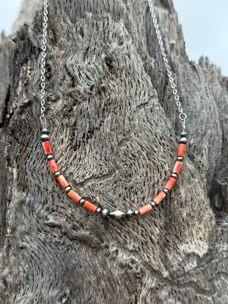 Desert Sunset Heishi Beaded Necklace - Rooted & Reckless Co.