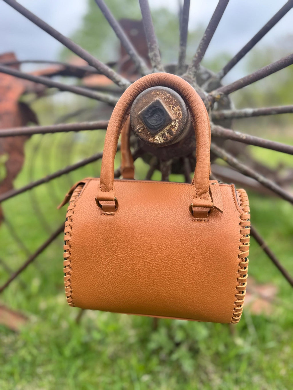 Desert Sunset Western Speedy Leather Purse with optional wallet - Rooted & Reckless Co.