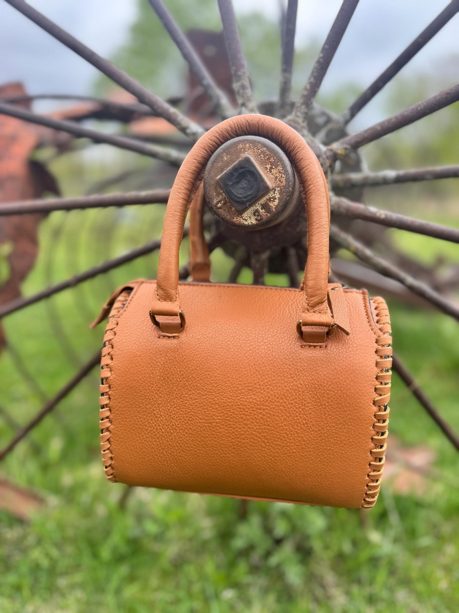 Desert Sunset Western Speedy Leather Purse with optional wallet - Rooted & Reckless Co.