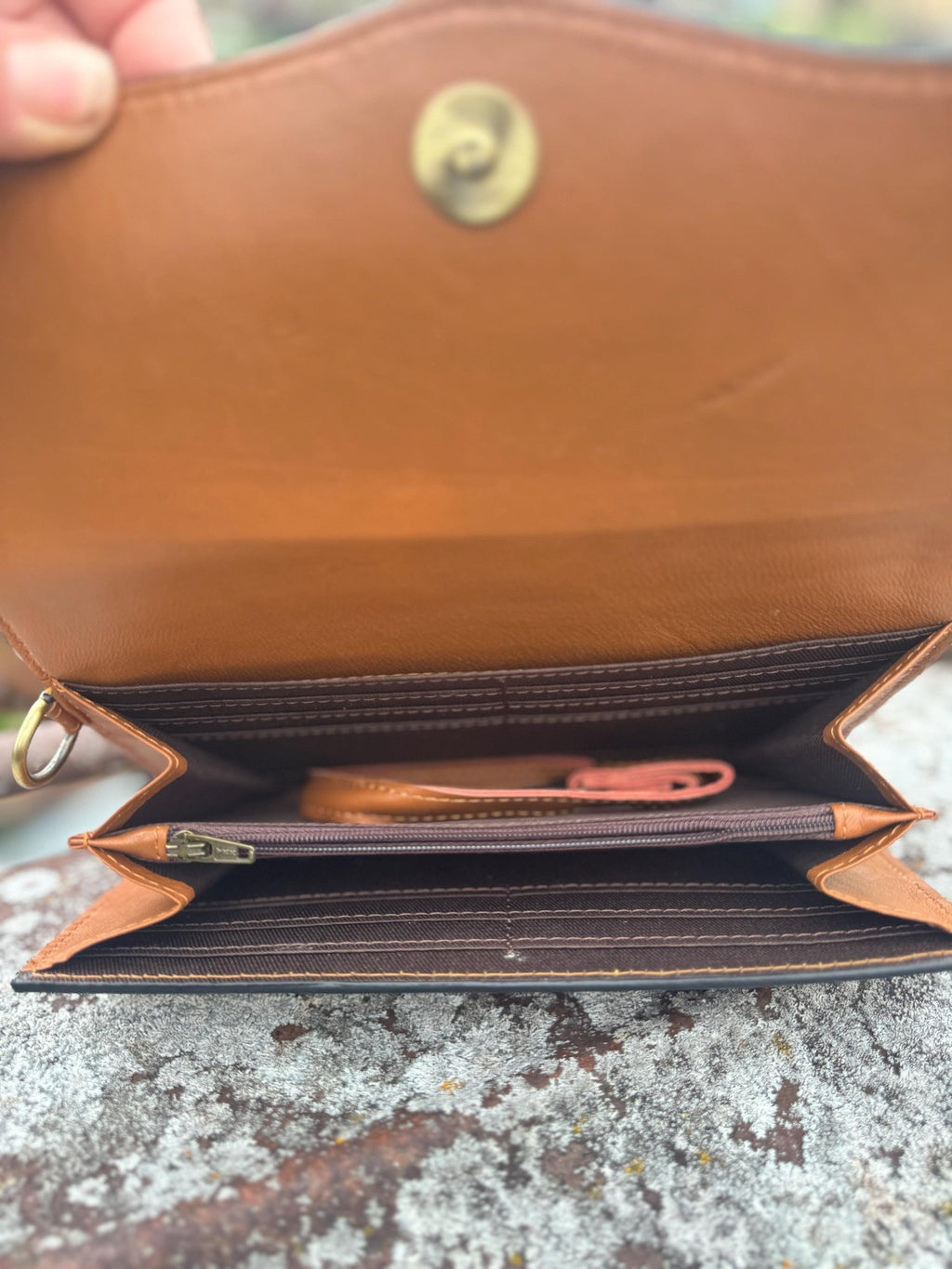 Desert Sunset Western Speedy Leather Purse with optional wallet - Rooted & Reckless Co.