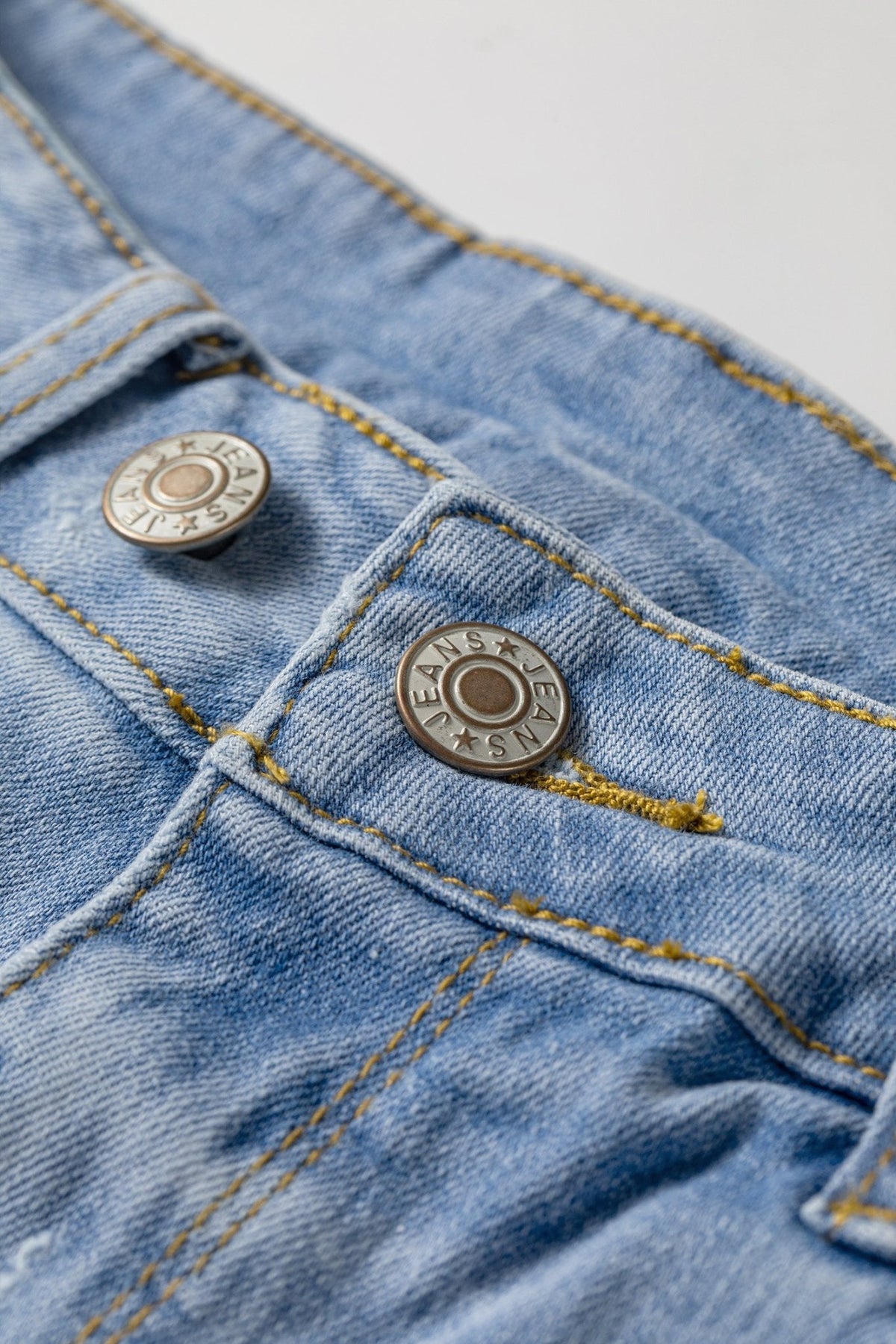Distressed Denim Asymmetric Raw Hem Shorts - Rooted & Reckless Co.