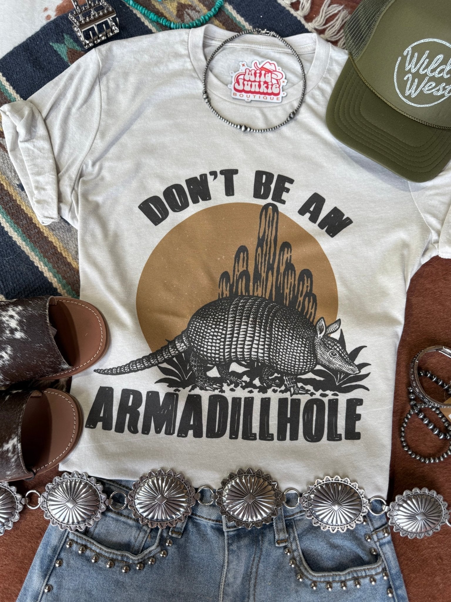 Don't Be An Armadillhole Graphic Tee - Rooted & Reckless Co.