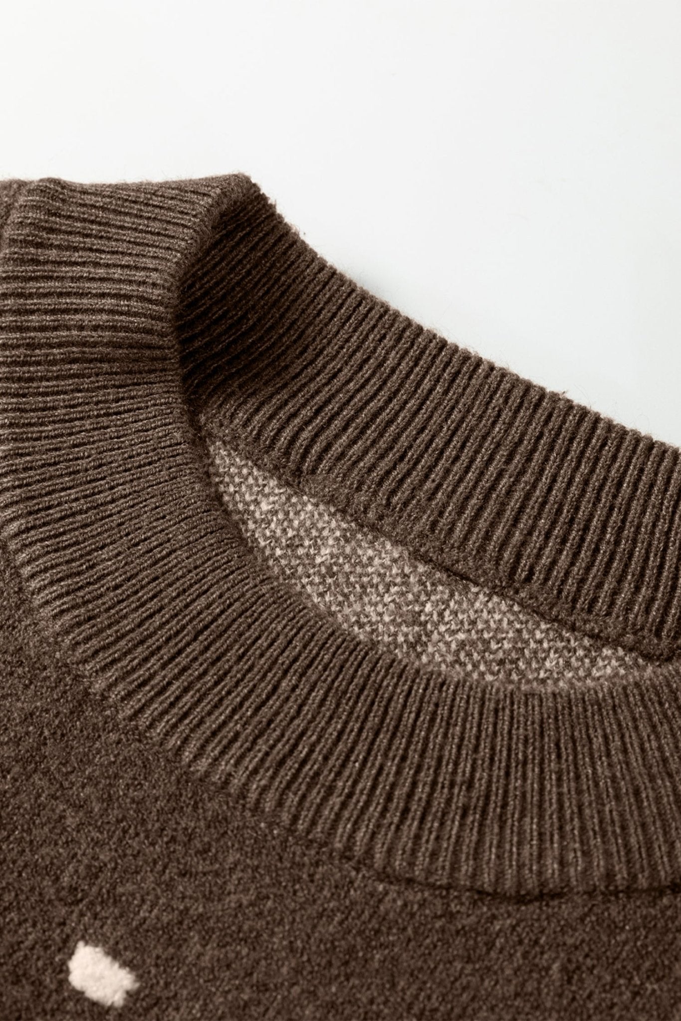 Dotted Ribbed Edge Crewneck Sweater - Rooted & Reckless Co.