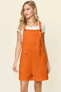 Double Take Full Size Texture Sleeveless Romper - Rooted & Reckless Co.