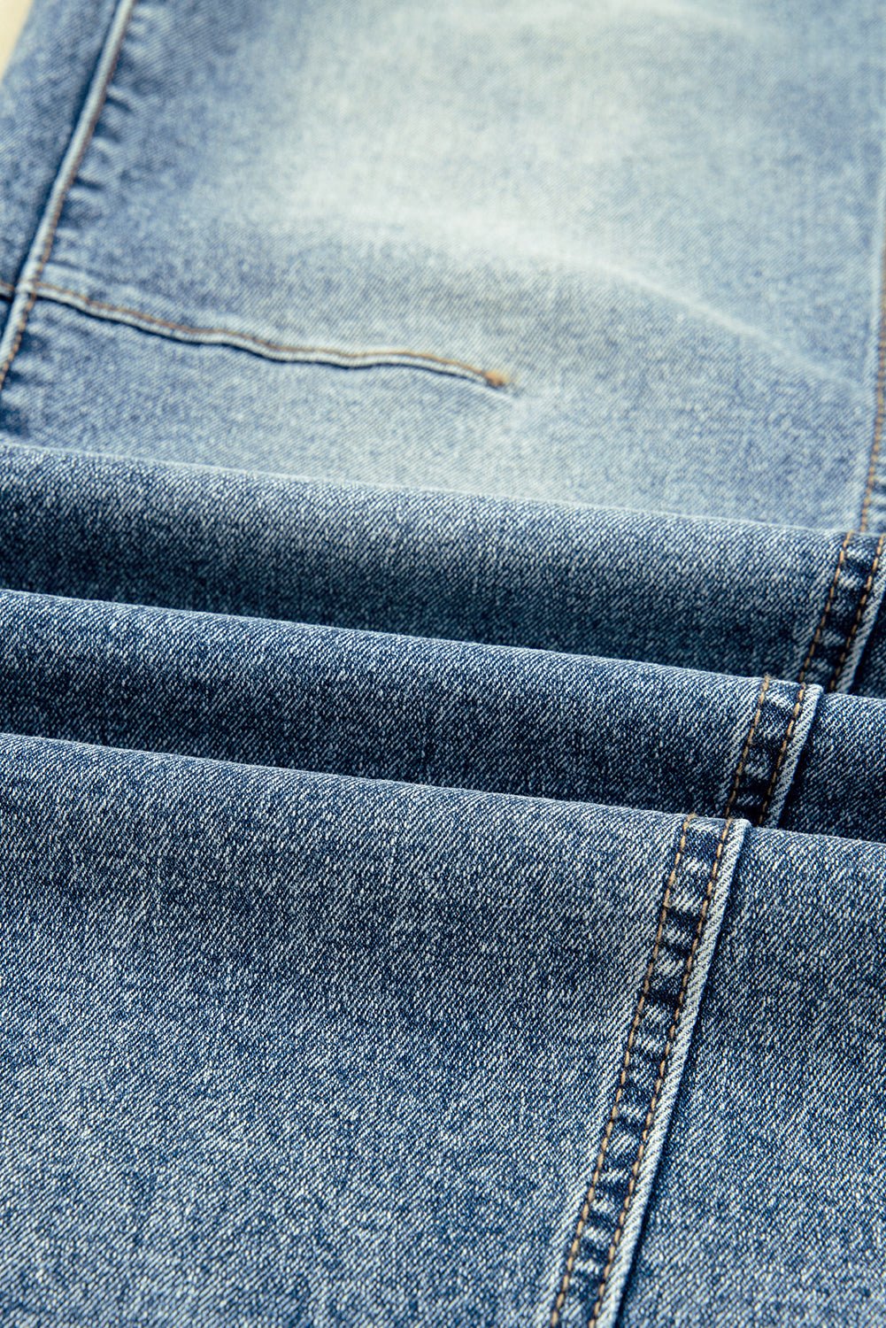 Dusk Blue Vintage Washed Seam Detail Shift Jeans - Rooted & Reckless Co.