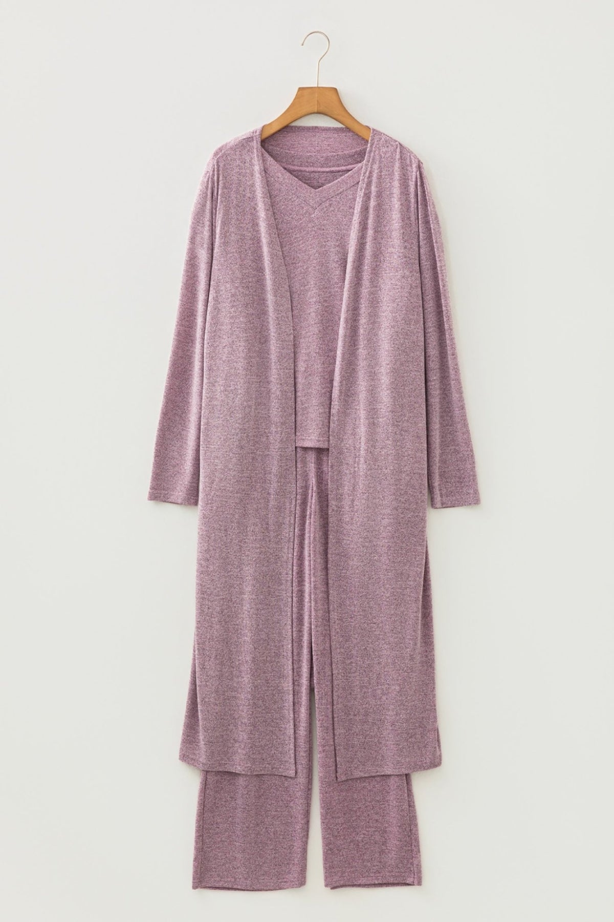 Duster Cardigan T-Shirt & Pants Lounge Set - Rooted & Reckless Co.