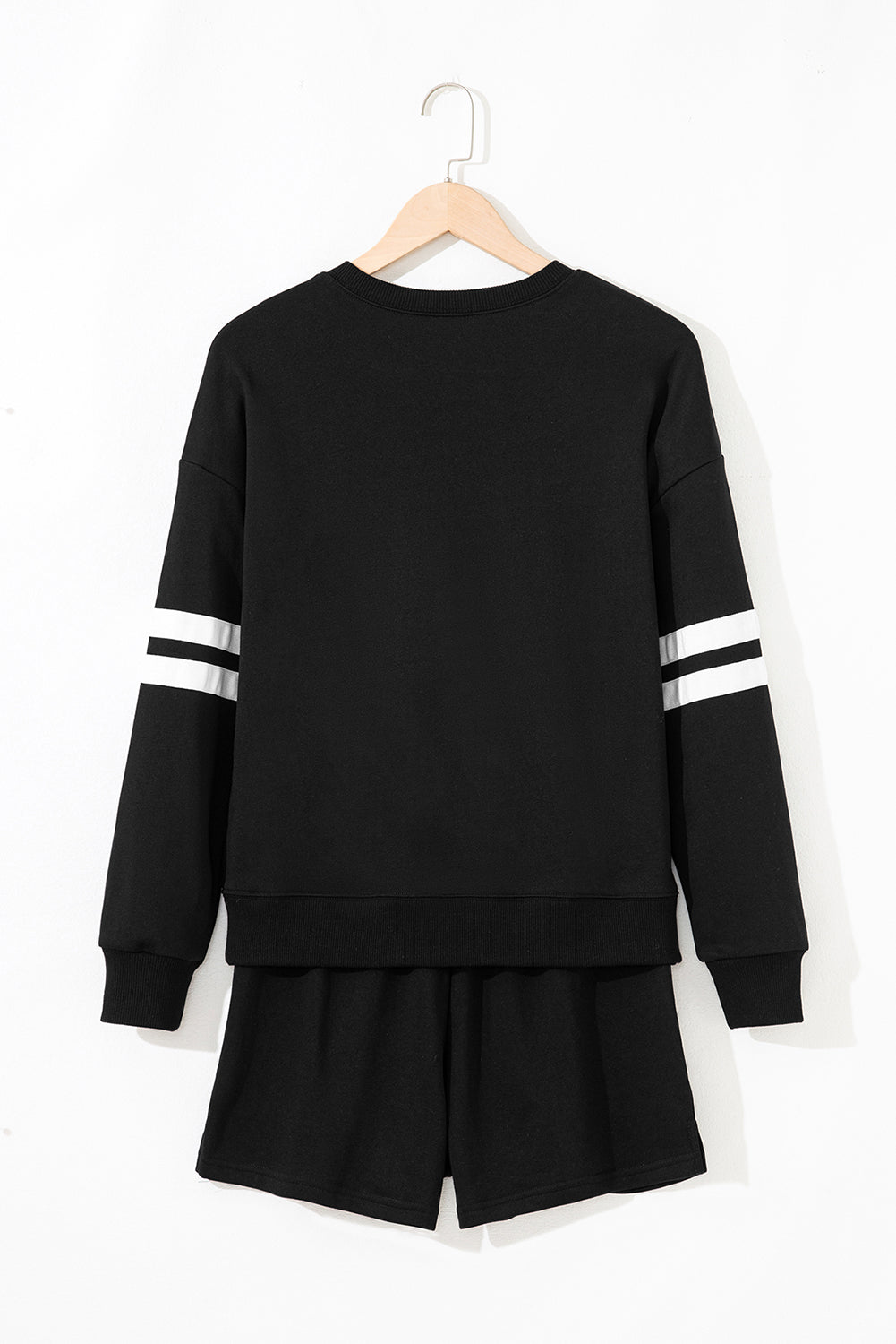 Varsity Stripe Sweatshirt and Short Set
