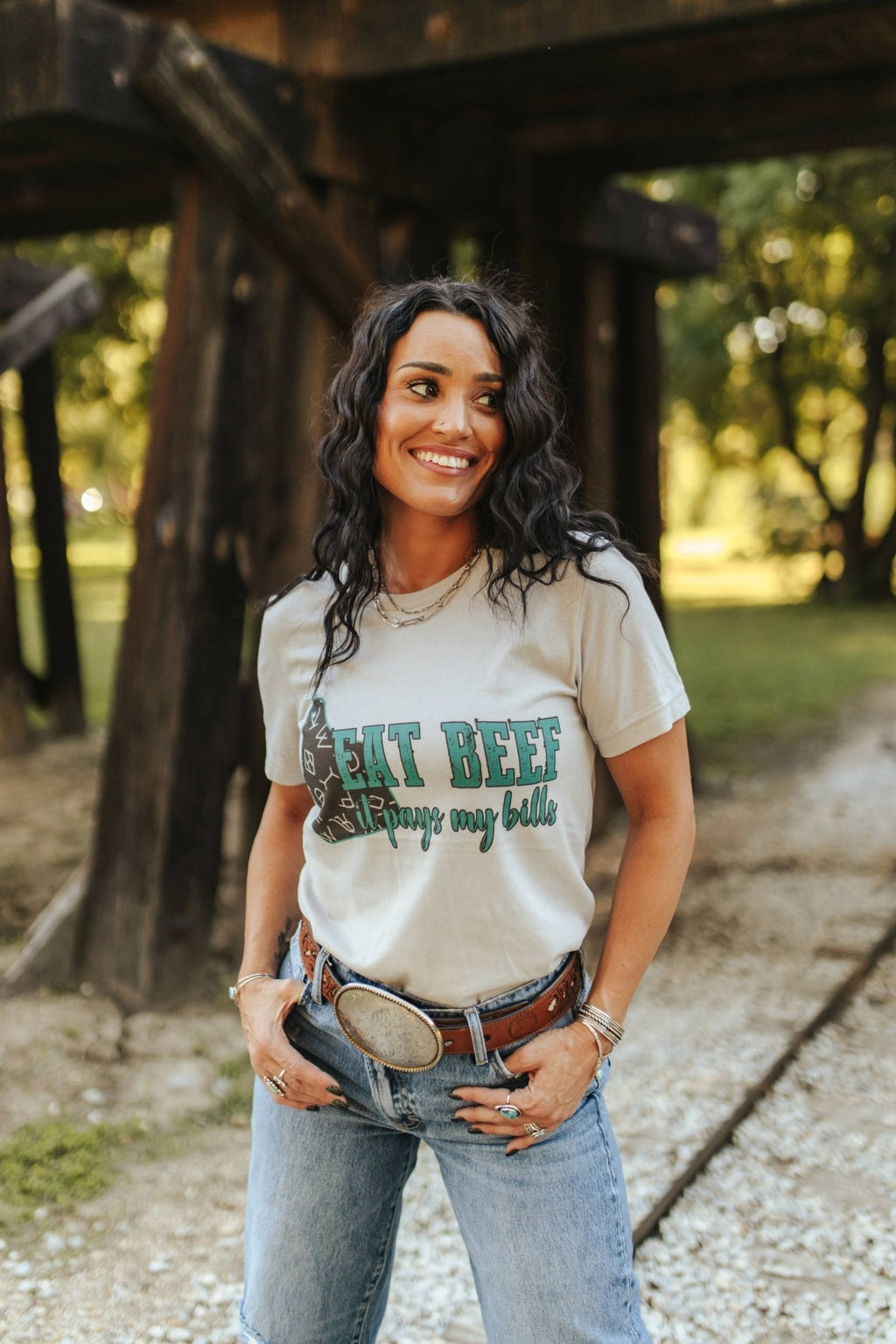 Eat Beef It Pays My Bills Graphic Tee - Rooted & Reckless Co.