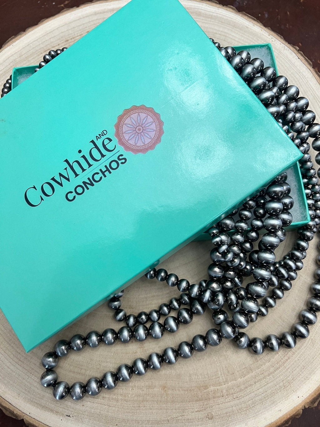 Eight Row Western Faux Sterling Pearl Statement Necklace — Single-Clasp Layered Set - Rooted & Reckless Co.