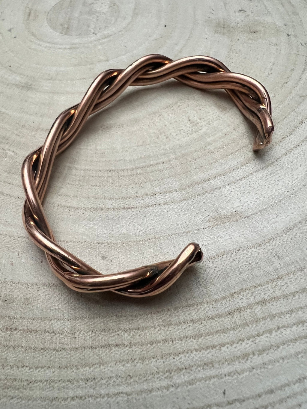 Elaine Tahe Navajo Copper Bracelet — 3/8" Wide (Fits 7 1/8" Wrist) - Rooted & Reckless Co.