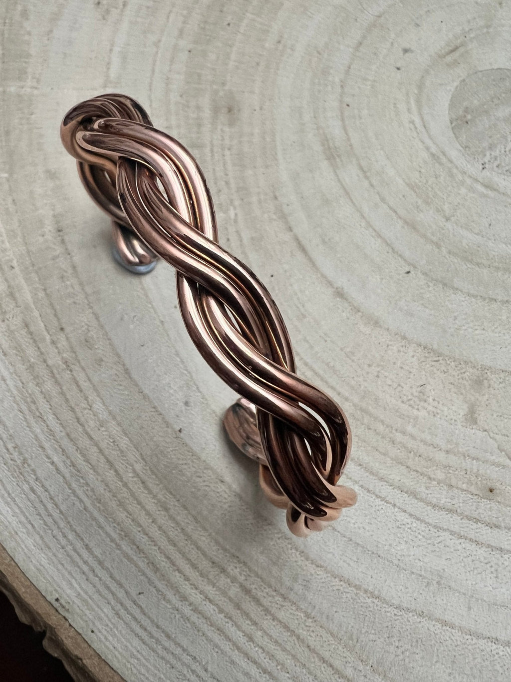 Elaine Tahe Navajo Copper Bracelet — 3/8" Wide (Fits 7 1/8" Wrist) - Rooted & Reckless Co.