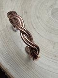 Elaine Tahe Navajo Copper Bracelet — 3/8" Wide (Fits 7 1/8" Wrist) - Rooted & Reckless Co.