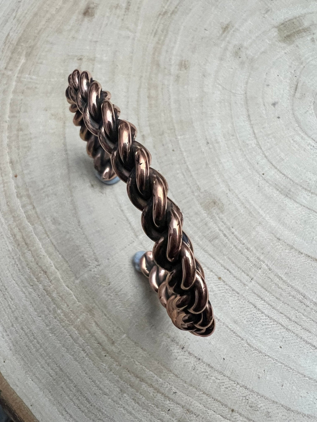 Elaine Tahe Navajo Copper Bracelet — Slim 5/16" Wide (Fits Up to 6 7/8" Wrist) - Rooted & Reckless Co.