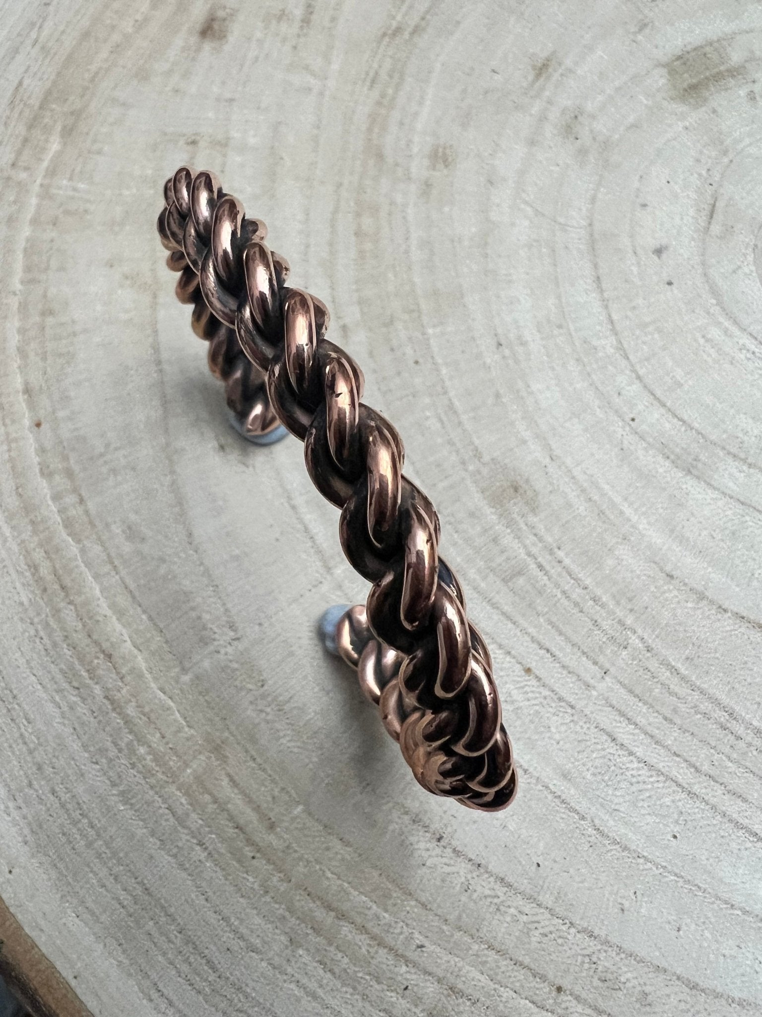 Elaine Tahe Navajo Copper Bracelet — Slim 5/16" Wide (Fits Up to 6 7/8" Wrist) - Rooted & Reckless Co.