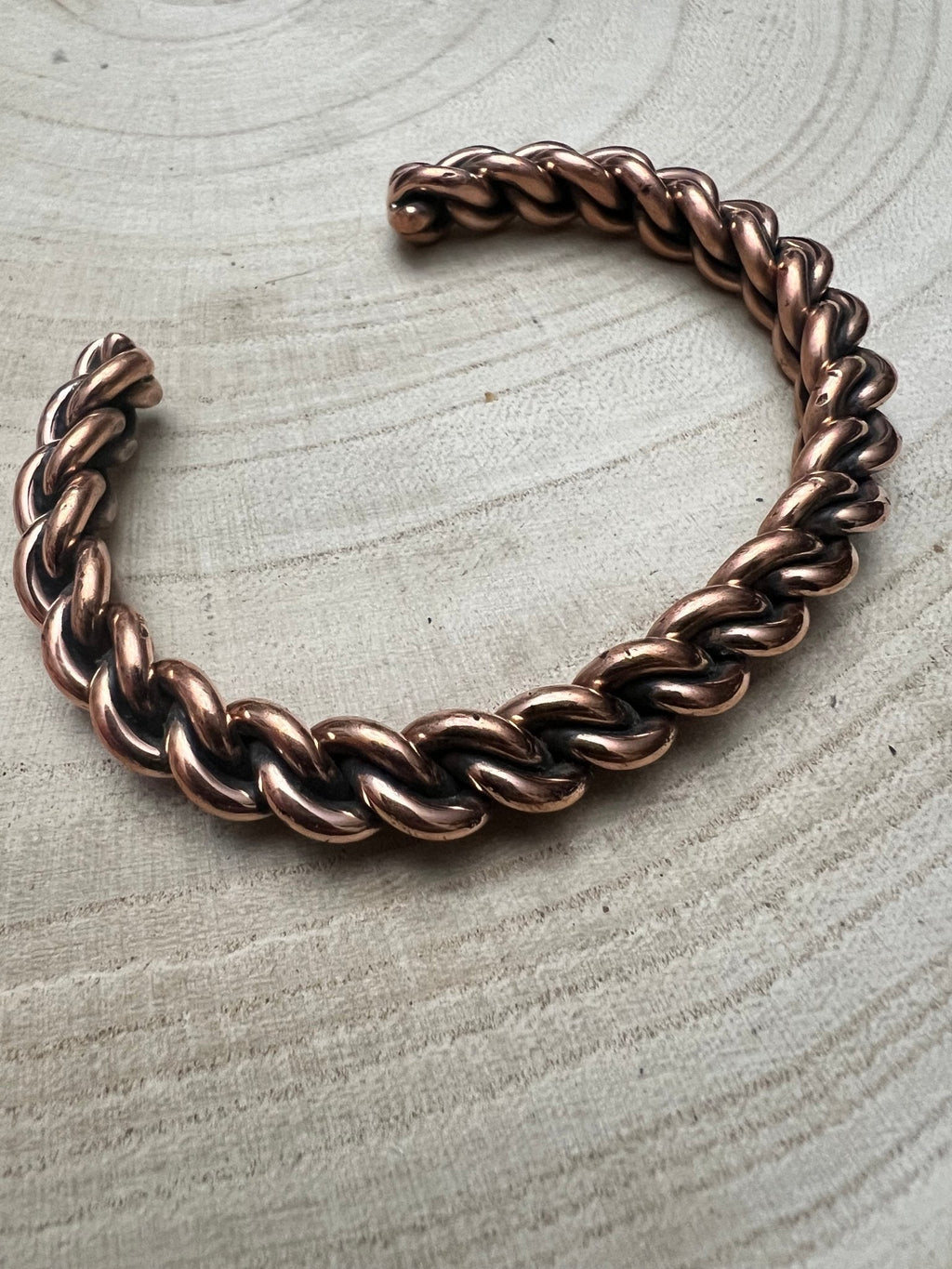 Elaine Tahe Navajo Copper Bracelet — Slim 5/16" Wide (Fits Up to 6 7/8" Wrist) - Rooted & Reckless Co.