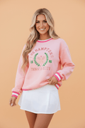 Embroidered Tennis Club Crew Neck Long Sleeve Sweatshirt - Rooted & Reckless Co.