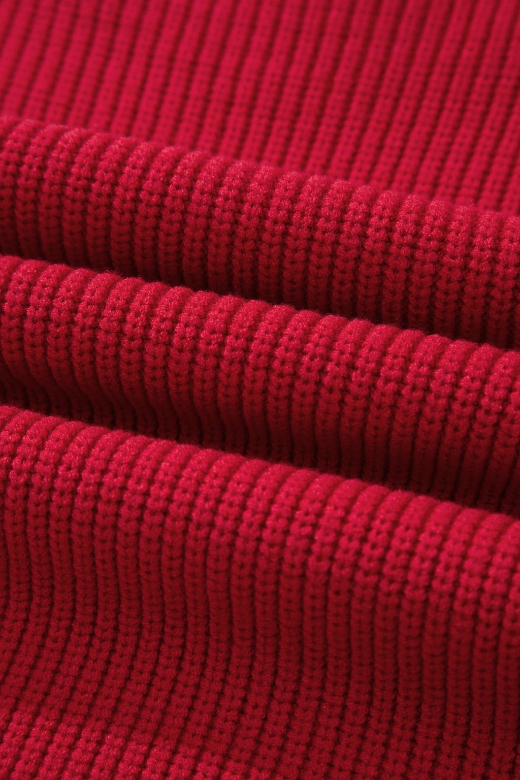 Exposed Hem Drop Shoulder Ribbed Knit Sweater - Rooted & Reckless Co.